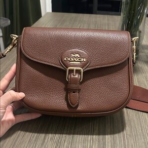Coach Chestnut Leather Crossbody Bag